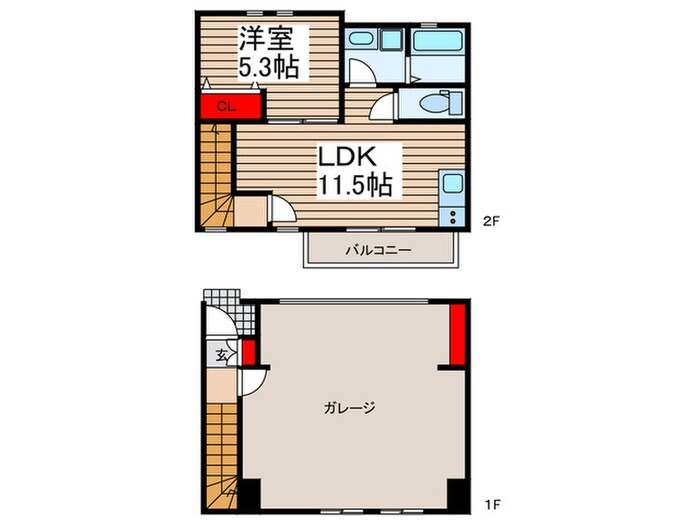 エスパース・スコーレ・赤山の物件間取画像