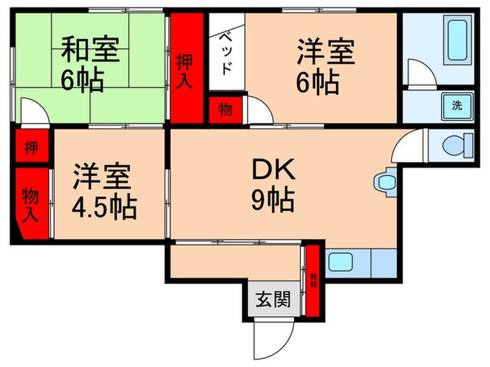 フランボワーズ徳丸の物件間取画像