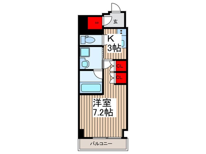 ガリシア竹ノ塚の物件間取画像