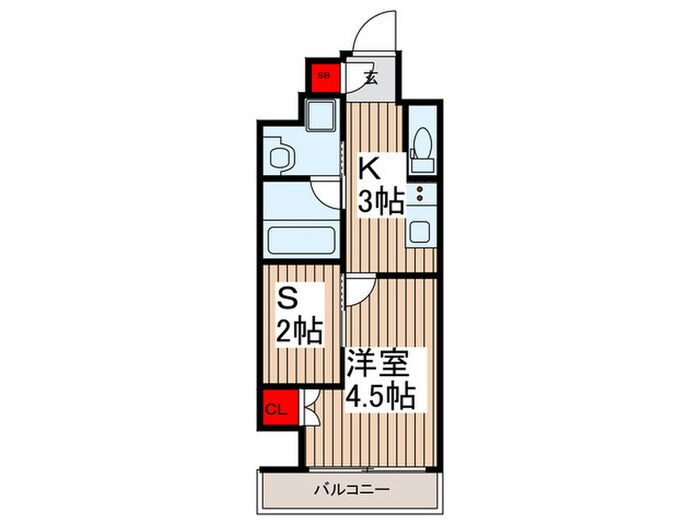 ガリシア竹ノ塚の物件間取画像