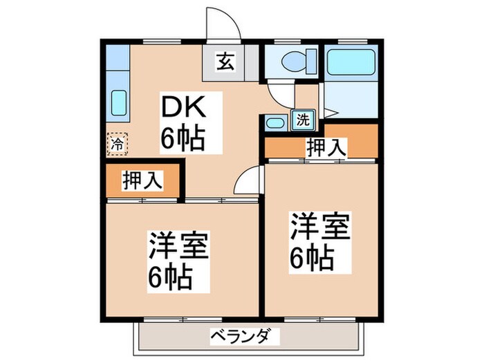 ベルテス湘南の物件間取画像