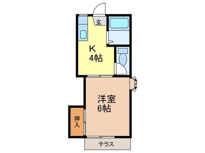 サウスハイム木村の物件間取画像