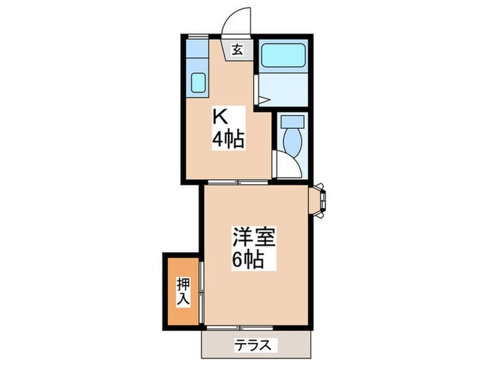 サウスハイム木村の物件間取画像