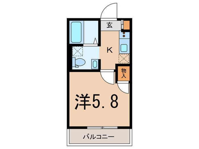 アノンテラス久地Ⅱの物件間取画像