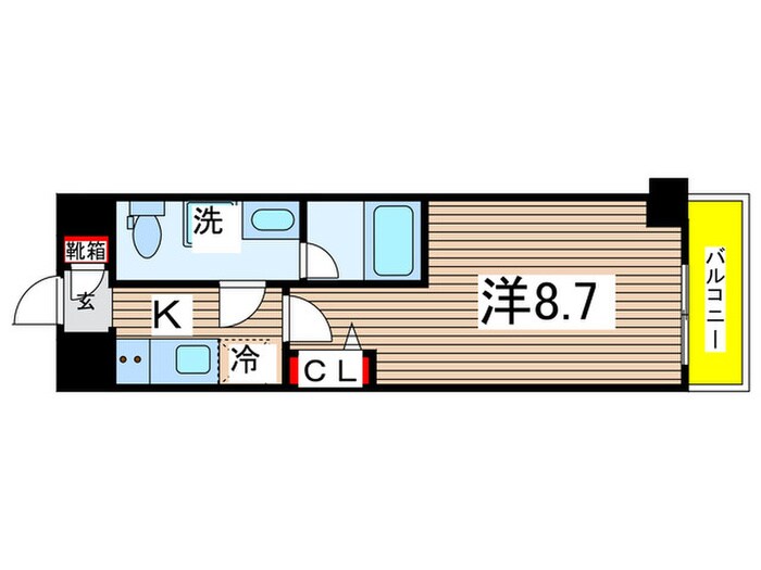 PREMIUM　CUBE森下(602)の物件間取画像