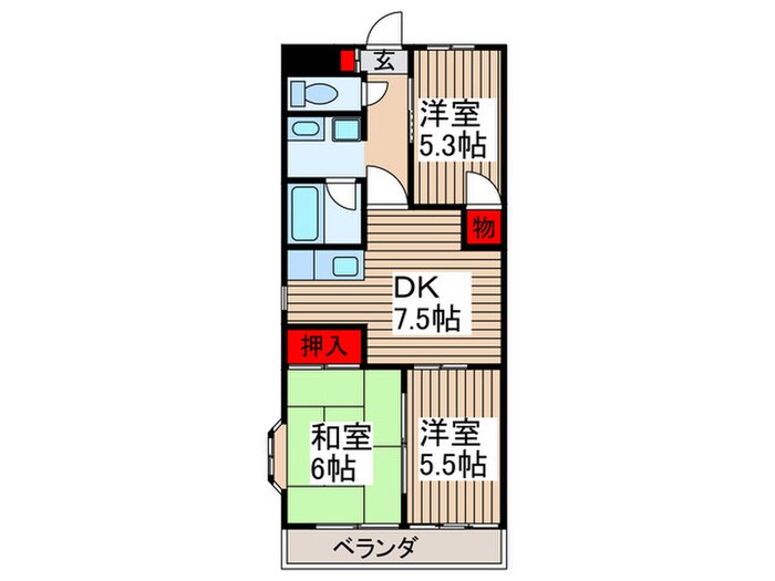 マンションページ 2の物件間取画像