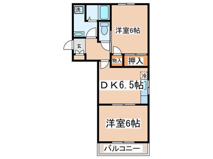 ノースカルミアの物件間取画像