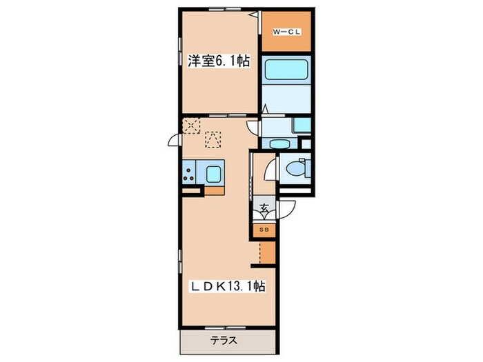 レクエルドＫの物件間取画像