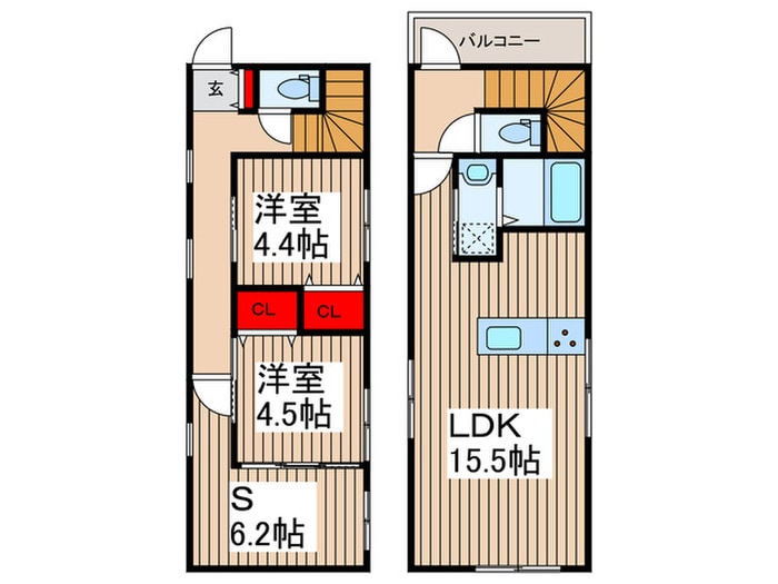 サラス　1の物件間取画像