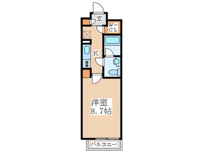 プライマル新宿若松町の物件間取画像