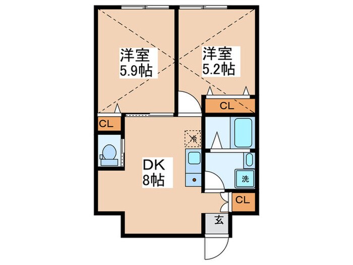 コンフォートテラス久我山の物件間取画像
