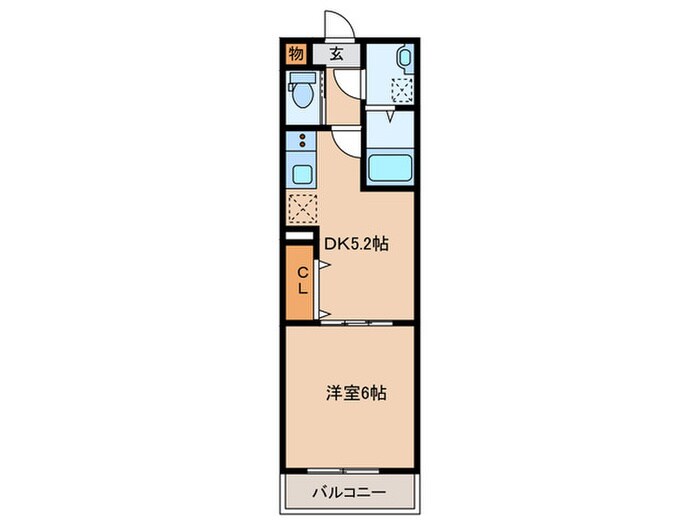 ＭＥＬＤＩＡ拝島Ⅱの物件間取画像