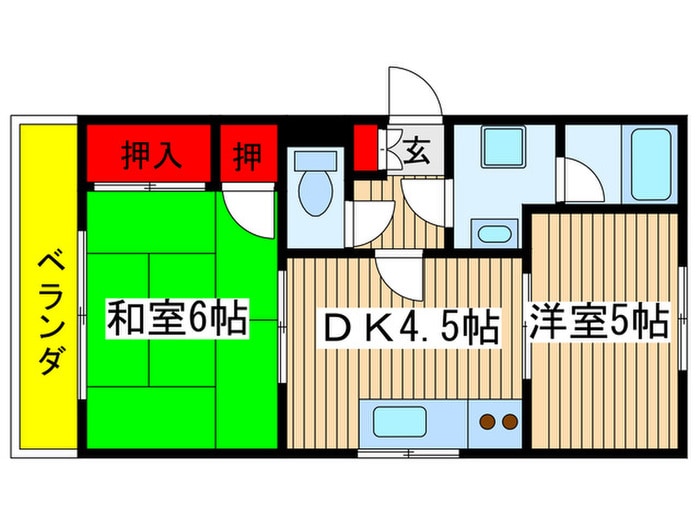 セジュール．ド．ミワの物件間取画像