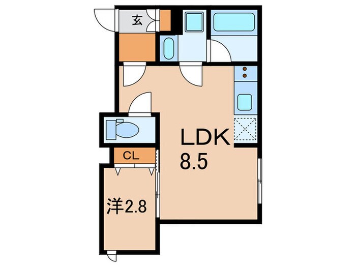 アトリオフラッツ清澄白河の物件間取画像