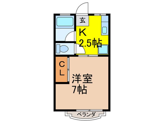 シティハイム ハピネスの物件間取画像