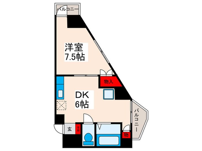 クレストパレス荒川の物件間取画像