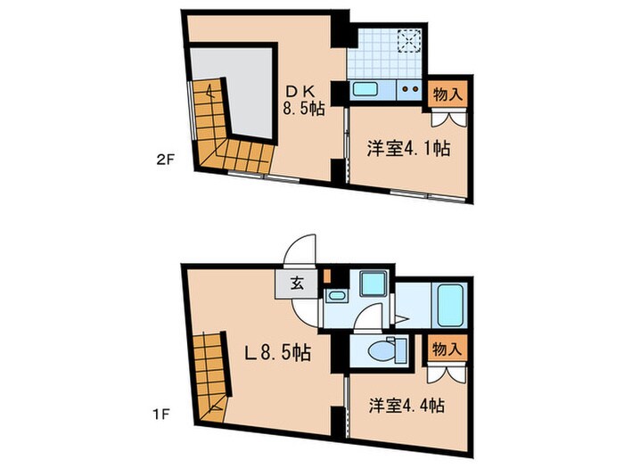 EXAM中目黒Ⅲの物件間取画像