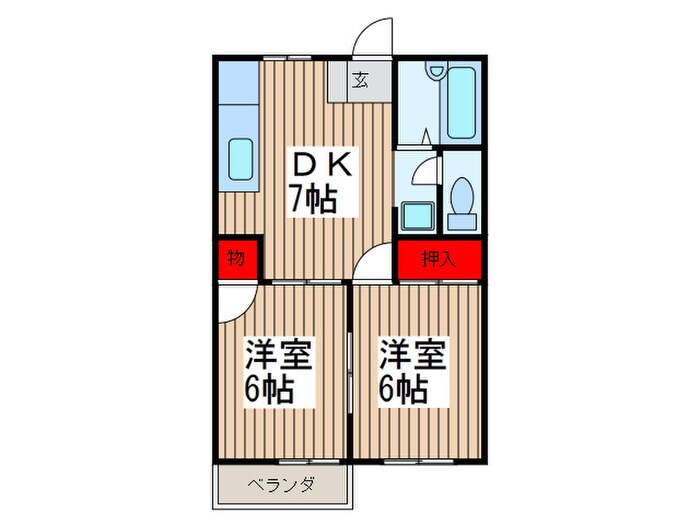 セブンデメゾンの物件間取画像