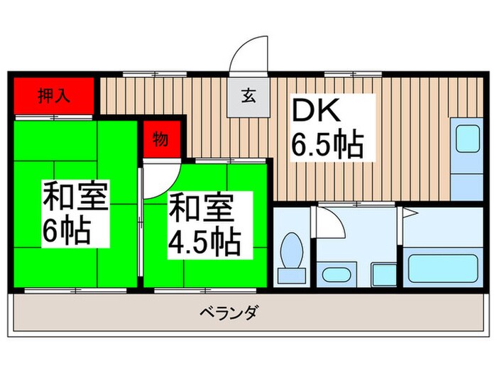 コ―ポくらまえの物件間取画像