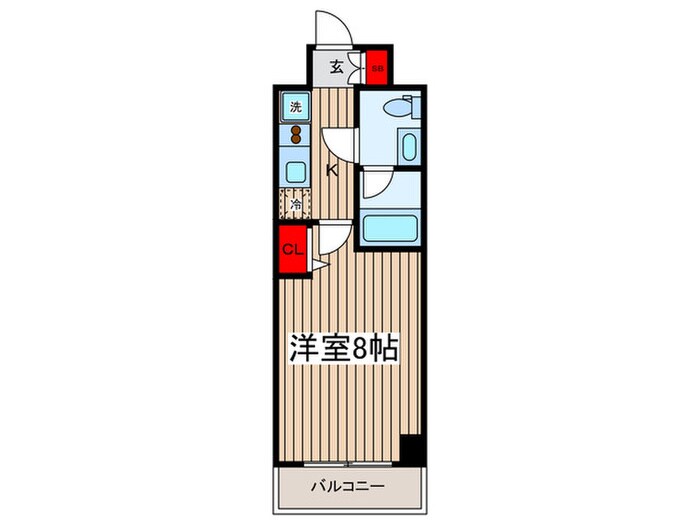 プロスペクト門前仲町(309)の物件間取画像