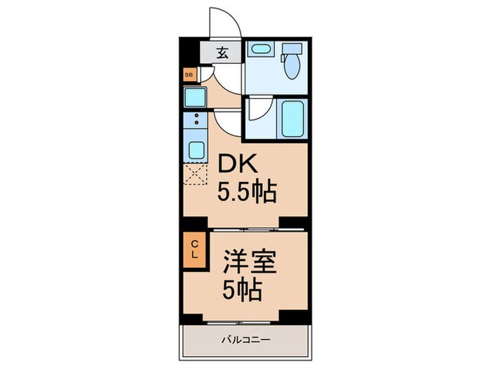 ﾍﾞﾙｼｰﾄﾞ板橋蓮根ｱﾝﾍﾞﾘｰﾙ(208)の物件間取画像