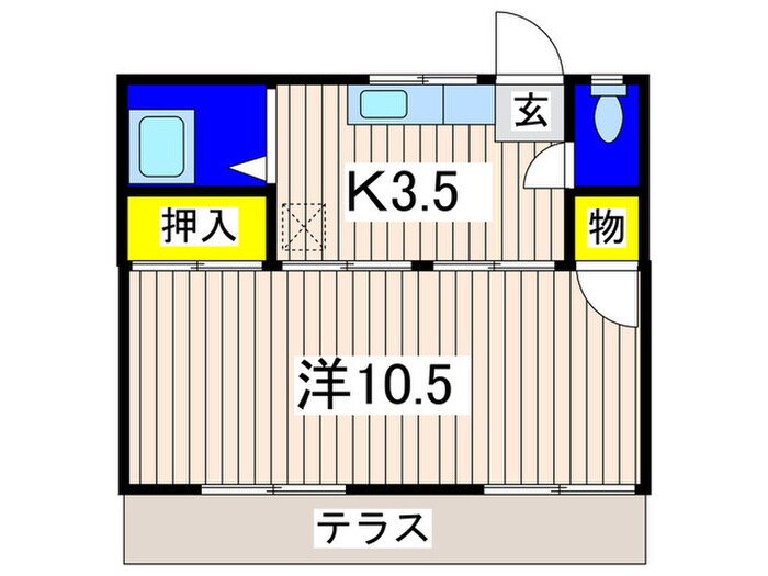 山田ハイツの物件間取画像