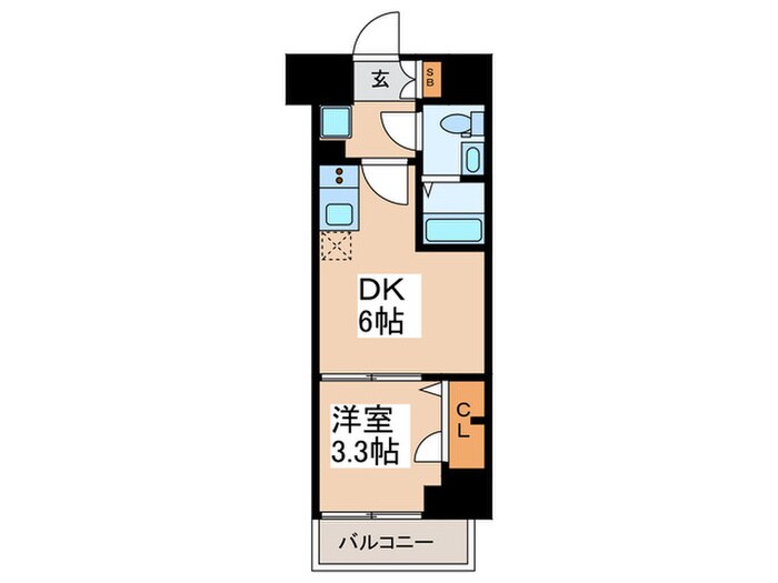 ラフィスタお花茶屋（203）の物件間取画像