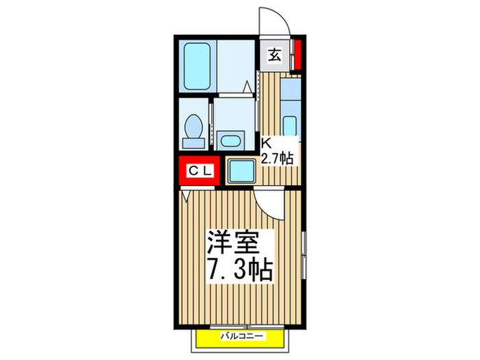 オリオンパ－クの物件間取画像