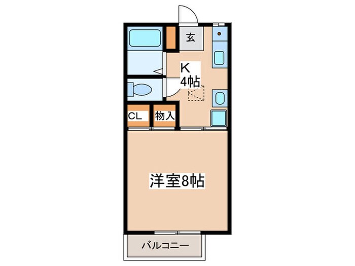 ハイツ鶏鳴の物件間取画像