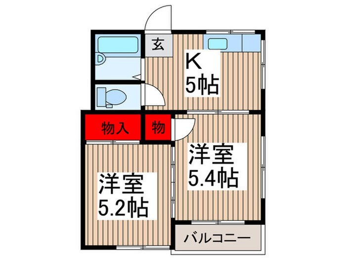 高鼻コーポの物件間取画像