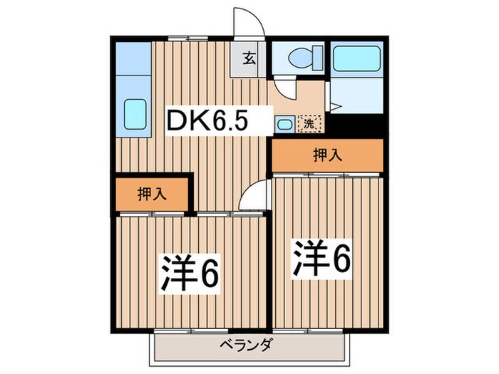 ワイルドコ－ポ２の物件間取画像
