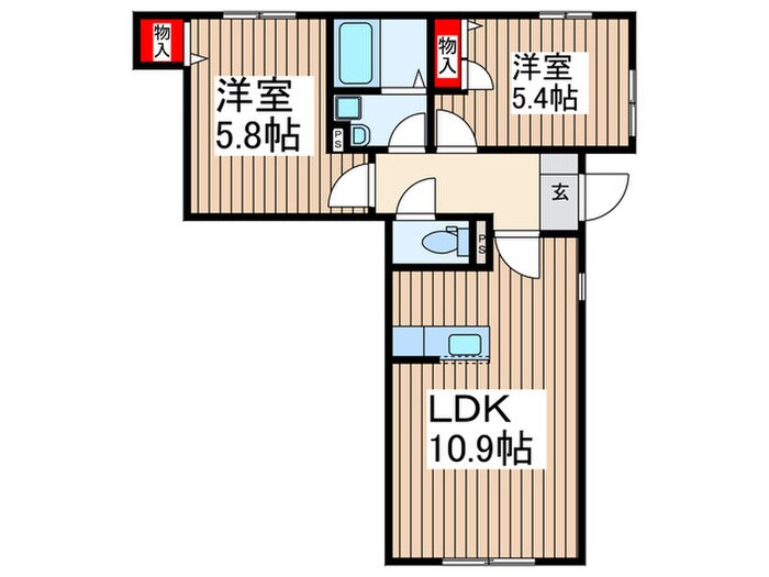 ミオ コートの物件間取画像