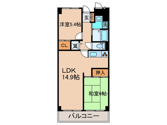 プライムアーバン武蔵小杉comodoの物件間取画像