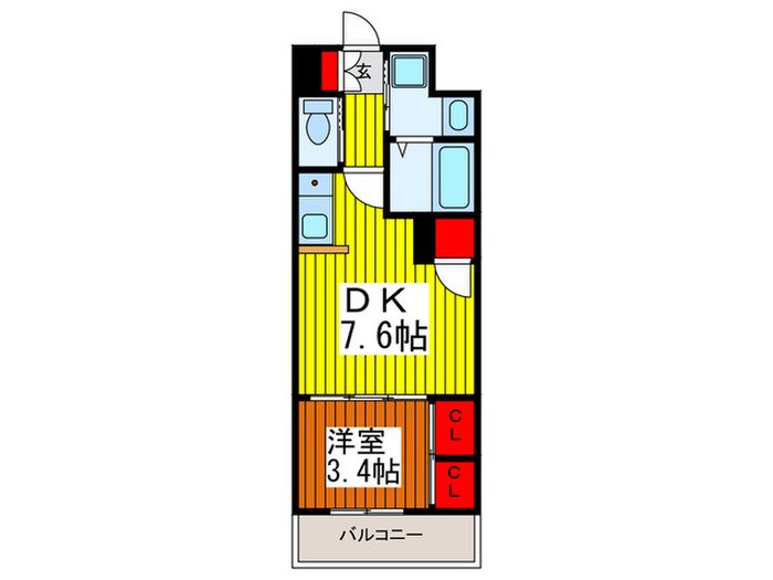 アクシーズタワー川口Ⅷの物件間取画像