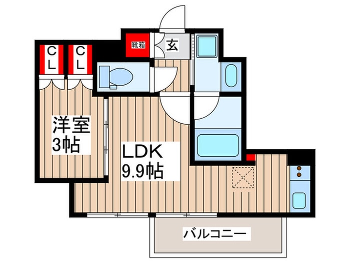 パークアクシス浦安の物件間取画像