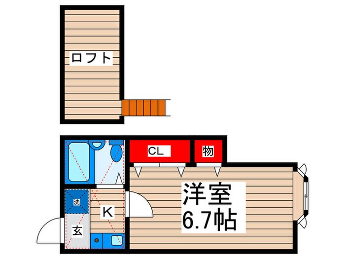 ローズアパートQ88の物件間取画像