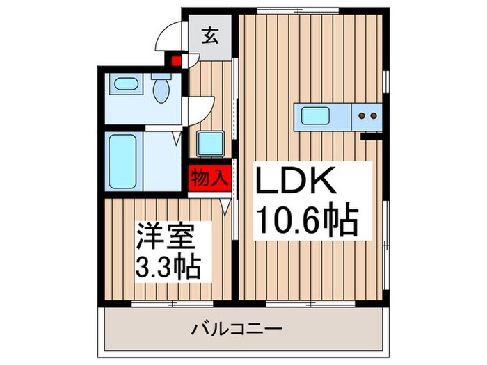 ベルハイツの物件間取画像