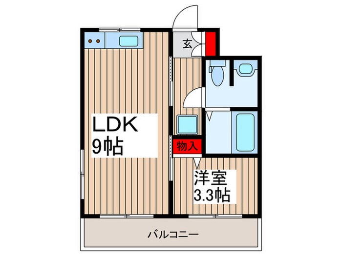 ベルハイツの物件間取画像