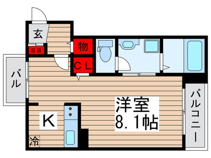 プライマル五反野の物件間取画像