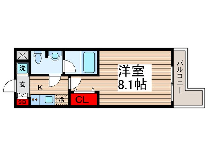 ルクレ木場親水公園の物件間取画像