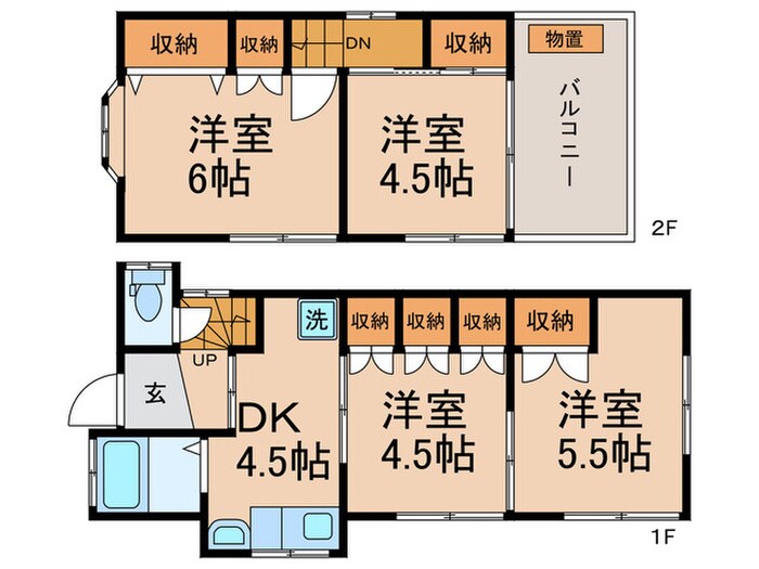 上高田１丁目戸建の物件間取画像