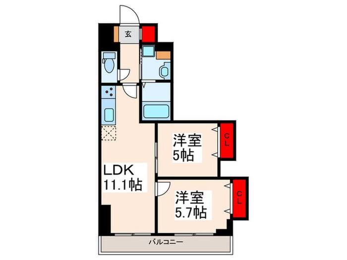 グラン　ファムの物件間取画像