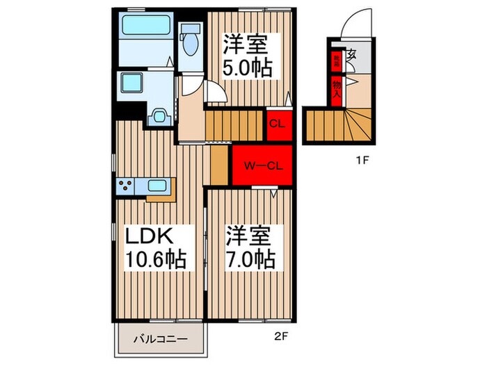 ヒルトップイーストⅡの物件間取画像