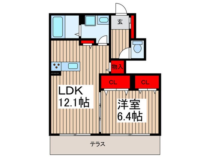 キアラヴィラ旭町の物件間取画像