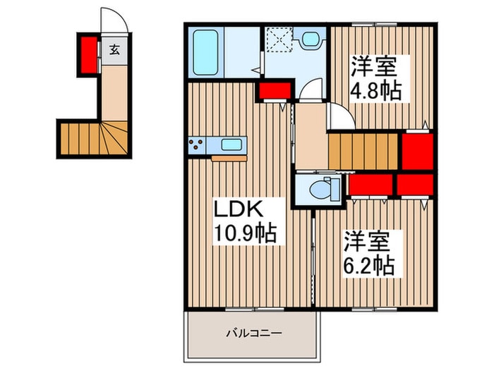 キアラヴィラ旭町の物件間取画像