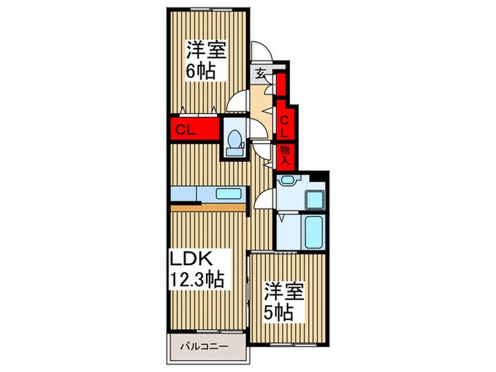 エイトラックスⅡの物件間取画像