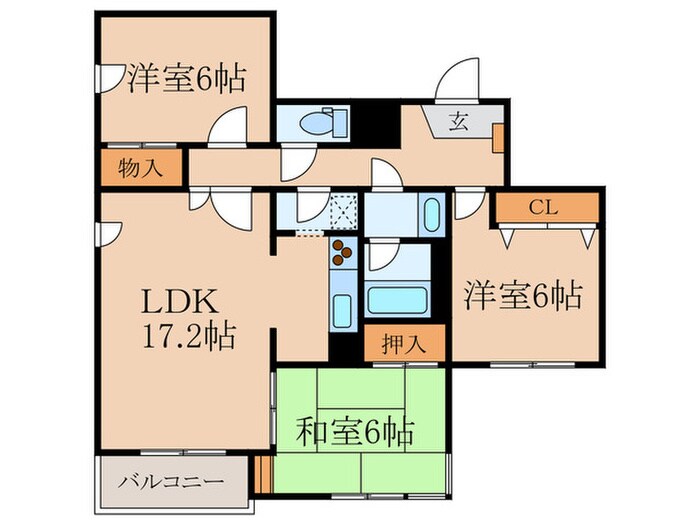 カスティ－ヨ杵島の物件間取画像