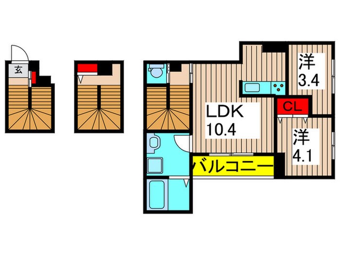 仮）Ｄ－ＲＯＯＭ堀切5丁目の物件間取画像