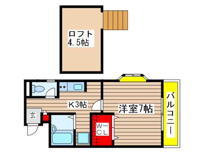 デルニエワコ－１の物件間取画像