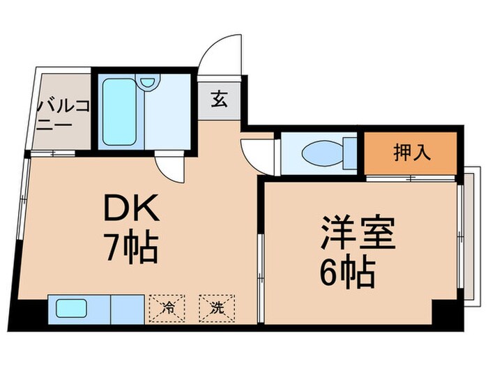 ハイツ小石川の物件間取画像